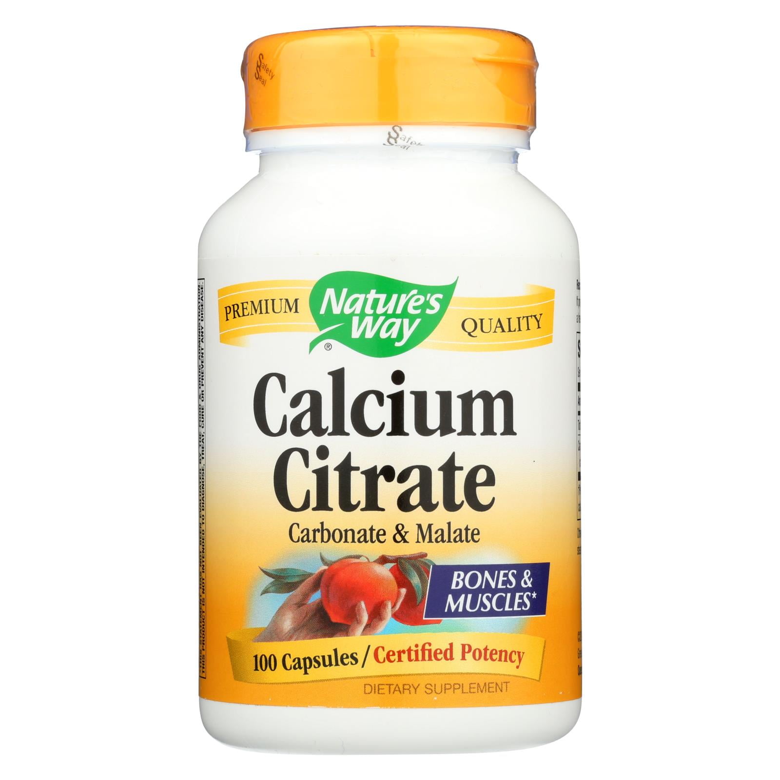 Nature's Way - Calcium Citrate - 500 mg - 100 Capsules ...