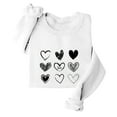 thumbnail image 5 of HaoXianJian Valentines Day Shirts Women Cute Heart Print Shirt Casual Valentines Top for Women Long Sleeve Love Letter Graphic Tees Tops Crewneck Pullover T-Shirts Size XS-XL, 5 of 7