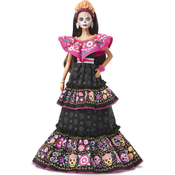 Barbie Signature 2022 Dia de Muertos Collectible Doll in Embroidered Dress & Flower Crown