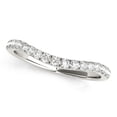 thumbnail image 1 of Alliance de Mariage en Or Blanc 14k avec Diamants Ronds 1/4 cttw T. 7,5, 1 of 2