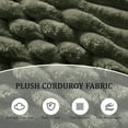 thumbnail image 4 of 82.7'' Oversized Corduroy Couch, Modular Sectional Sofa with 2 Ottomans, Upholstered 3 Deep Seat U Shape Sofa, Convertible Cloud Couches with Chaise Lounge for Living Room, Apartment,Green, 4 of 11