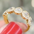 thumbnail image 4 of Romantic Wedding Band 925 Silver Ring Cubic Zircon Women Party Jewelry Sz 6-10, 4 of 4