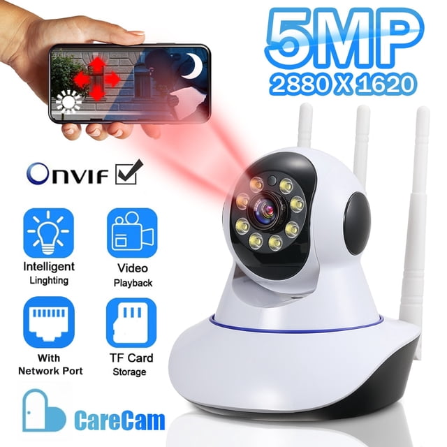 Cámara de vigilancia inalámbrica para el hogar, Monitor de bebé, PTZ, seguridad, seguimiento inteligente, visión nocturna interior, WIFI, HD, 3MP, 5MP