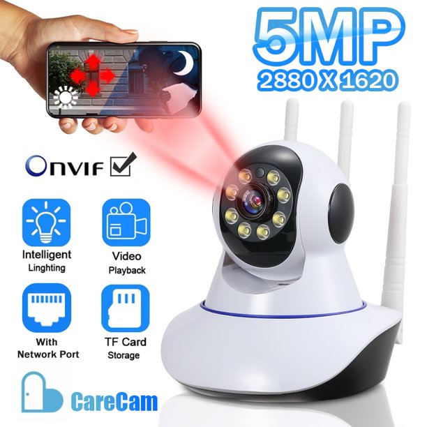 Cámara de vigilancia inalámbrica para el hogar, Monitor de bebé, PTZ, seguridad, seguimiento inteligente, visión nocturna interior, WIFI, HD, 3MP, 5MP