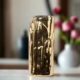 thumbnail image 5 of Sabine Ceramic Round Embossed Abstract Vase, 5 of 10