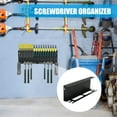 thumbnail image 3 of Wall Mounted Tool Organiser Metal Screwdriver Rack Easy Install Hammer Stand Wrench Holder Garage Storage Solution, 3 of 8