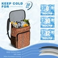 thumbnail image 6 of Delicious Foodie Cooler Backpack - High-Capacity 20L Insulated Soft Cooler Bag for Pizza, Picnics & Beach, Keeps Cold 20Hrs, 6 of 6