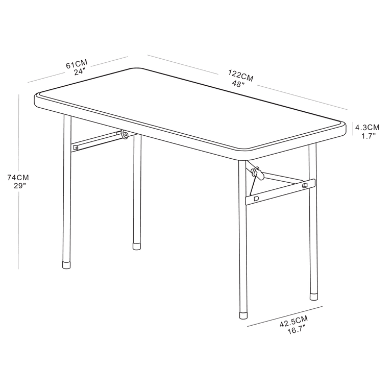 Realspace molded plastic top folding deals table