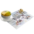 thumbnail image 3 of Placemat New Year Snow Merry Christmas Tree Truck 4/6pcs Pads Kitchen Accessories Dining Table Mat Coaster Festival Tableware, 3 of 7