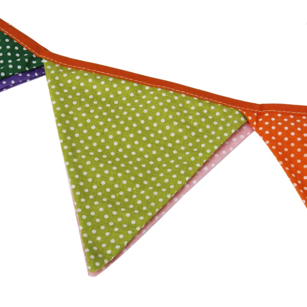 Random Color Tinksky Bunting Banners Flags for Wedding Birthday Party-Dot Grid Pattern,11pcs AX-AY-ABHI-93077 Random Color Tinksky Bunting Banners Flags for Wedding Birthday Party-Dot Grid Pattern,11pcs AX-AY-ABHI-93077