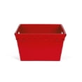 thumbnail image 4 of Hudson Exchange 18.25 x 13.25 x 11.75 (3 Pack) Corrugated Space Age Handled Storage Container Mail Tote, Red, 4 of 6