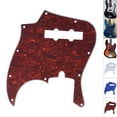 thumbnail image 3 of Yeacher 4Ply PVC JB Style Bass Pickguard Pick Guard Scratch Plate 10 Hole for American/Mexico Made Standard Jazz Bass Tortoise Shell Red, 3 of 8