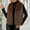 Brown, variant on Cardigans for Womens Faux Fur Vest Fashion Sleeveless Jacket Fall Winter Trendy Coat,Plus Size BrownS