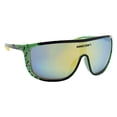 thumbnail image 2 of Minecraft Green Splatter Large Lens Sports Wrap Kids Sunglasses - Arkaid by Sunstaches, 2 of 5