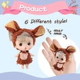 thumbnail image 5 of Mini Vinyl Doll Set Realistic Sleeping Expression Soft Figure Collection,Detailed Facial Features And Ethnic Style Outfit Design,Compact Decorative Display Toy For Desk Shelf Car Interior Use, 5 of 7