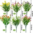 thumbnail image 2 of Morttic 24 Bundles Outdoor Artificial Flowers UV Resistant Fake Boxwood Plants, Faux Greenery for Indoor Outside Hanging Plants Garden Porch Window Box Home Wedding Farmhouse Decor (Mix Color), 2 of 8