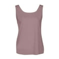 thumbnail image 4 of Endives Women's Tanks Tops Cold Shoulder Knot Backless Tank Top Casual Loose Backless T-Shirt, 4 of 7