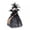 Black, variant on Halloween Witch Tree Topper Decoration Black Witch with Broom for Desktop Treetop Fireplace Halloween Decor