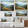 thumbnail image 4 of Designart "Summer Peaks Pastoral Green Mountain Serenity I" Landscapes Floater Framed Canvas Art Print, 4 of 7