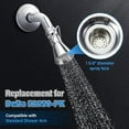 TRAHOO2 Setting Pivoting Single Spray Shower Head with Shut Off Valve