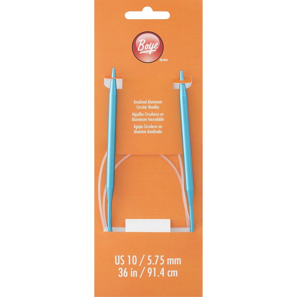 Circular Aluminum Knitting Needles 36"Size 10/6mm