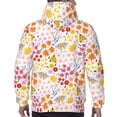 thumbnail image 7 of Uemuo Colorful Floral Pattern Men's Hoodie - Casual Pullover Hoodie with Kangaroo Pocket, Stylish Hooded Sweatshirt for Everyday Wear-Large, 7 of 7