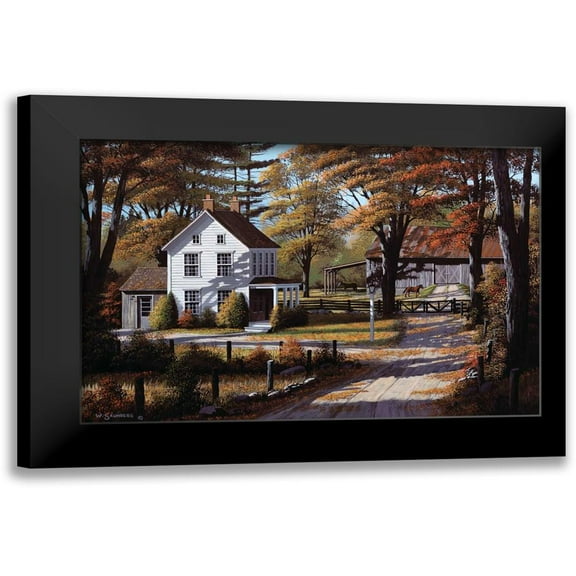 Saunders, Bill 14x11 Black Modern Framed Museum Art Print Titled - Rustling Leaves