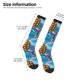 thumbnail image 2 of Fotbe Little Sea Turtles Calcetas Divertidas Estampadas para Hombre y Mujer, Calcetas de Algodón hasta la Rodilla para Caminar, Correr, Enfermería y Embarazo, 2 of 6