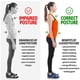 thumbnail image 3 of Corrector de postura para hombres y mujeres, tirantes ajustables, soporte para hombros, entrenador, 3 of 8