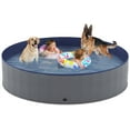 thumbnail image 1 of Piscina plegable para perros Niubya, bañera plegable de 203 x 30 cm, 1 of 7