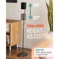 thumbnail image 2 of Par de soportes de altavoz ECHOGEAR universales con altura ajustable, 2 of 9