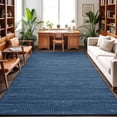 thumbnail image 3 of Slate Blue Washable Area Rugs 2.7'x5', Country Vintage Minimalist Solid Color Backdrop Washable Throw Living Room Rug Non-Slip Sturdy Edge Binding Carpet for Indoor Entryway Bedside Kitchen, 3 of 9
