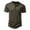 Army Green, variant on Meichang Mens Shirts Fashion Solid Color Muscle T Shirts Slim Fit Short Sleeve Workout T-Shirt Casual Quarter Button V Neck Tees Moisture-Wicking Performance Shirt Khaki 2XL