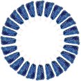 thumbnail image 2 of 24 Pack Cheerleading Pom Poms, Cheerleading Metallic Foil Pom Poms, Hand Flowers Cheerleader Pompoms For Team Spirit Sports Dance Cheering, 2 of 5