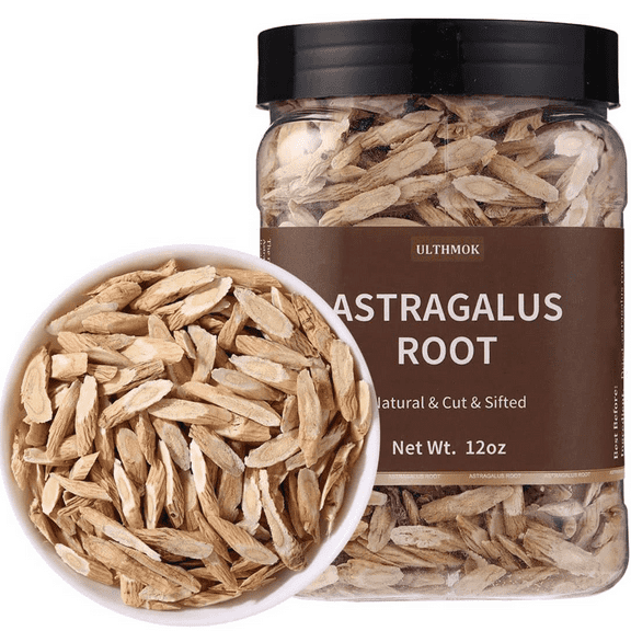 ULTHMOK Astragalus Root Tea Slices/12 Oz,Featured Pure and Natural,No additives,Cut and Sifted Herbal Tea.