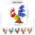 thumbnail image 3 of Cute Crown Chicken Ceramic Craft Ornament Simulation Animal Statue DIY Accessory Exquisite Desktop Garden Decor Figurine, 3 of 4