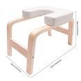 thumbnail image 2 of Yoga Headstand Bench Exercise Inversion Stool Workbench Upside Down Chair Load-bearing Capacity 200kg/440.92lbs PU, Sponge, Solid Wood, 2 of 14
