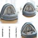 thumbnail image 5 of Cat Beds For Indoor Cats Pet Tent Cave Nest Hooded Bed Warm And Comfortable Bed Cat Sofa Washable Cushion MZ120 (M-38cm, Dark Blue), 5 of 5
