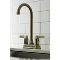 thumbnail image 2 of Kingston Brass KB8493NDL NuvoFusion 4" Centerset Bar Faucet, Antique Brass, 2 of 3