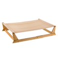 thumbnail image 1 of Richell Bamboo Pet Hammock, Dog Bed, Large, Brown (94806), 1 of 3