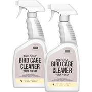 Natural Rapport Bird Cage Cleaner - The Only Bird Cage Cleaner You Need - Bird Poop Spray Remover, Naturally Removes Bird Waste (2 Pack, 32 Oz)