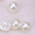 thumbnail image 4 of ✪ 50Pcs Faux Pearl Buttons Fit Sewing Scrapbook Backhole Sewing Crafts 10/11.5mm, 4 of 10