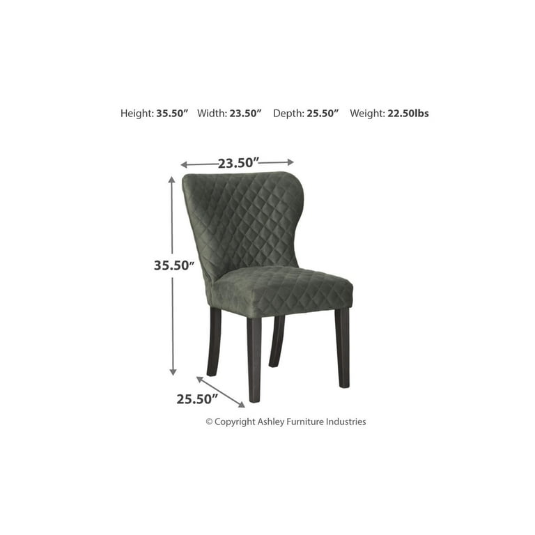 Signature Design by Ashley Rozzelli Dining Side Chair Set of 2 Dark Green Brown Walmart