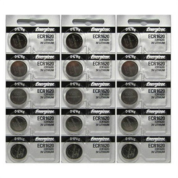 15 Pcs Energizer CR1620 Battery ECR1620 CR 1620 3V Coin Lithium Batteries