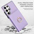 thumbnail image 7 of ELEHOLD Case for Samsung Galaxy S23 Ultra,Business PU Leather Stand Case with Card Holder & Ring Holder,Violet, 7 of 7