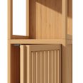 thumbnail image 6 of 52" Bathroom Storage Cabinet, Freestanding Linen Tower with 2 Open Shelves and 1 Cabinet, Floor Storage Cabinet for Bathrooms, Laundry Rooms, Bedrooms, Natural, 6 of 8