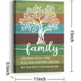 thumbnail image 2 of Family Tree Wall Art Canvas,Rustic Multicolor Tree Abstract Home Decorations Quote Canvas Prints Framed Wall Art Ready to Hang For Home Living Room Bedroom Wall Decor 12" x 15, 2 of 5