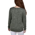 thumbnail image 2 of NY Collection Womens Knit Pullover Blouse, Green, Petite, PL, 2 of 3