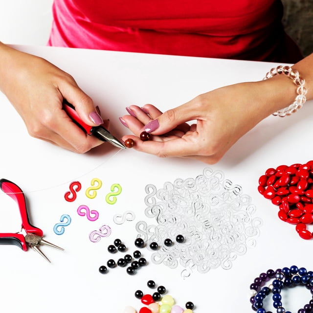 UPOUART De Clips S Para Pulseras De Goma Con Plástico Resistente Y Múltiples Colores Surtidos