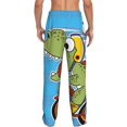 thumbnail image 6 of Mens Pajama Pants, Funny Dinosaur Riding Motorcycle Soft Sleep & Lounge Pants for Men, Cuteness Casual PJ Bottoms Pants with Pockets, 6 of 7